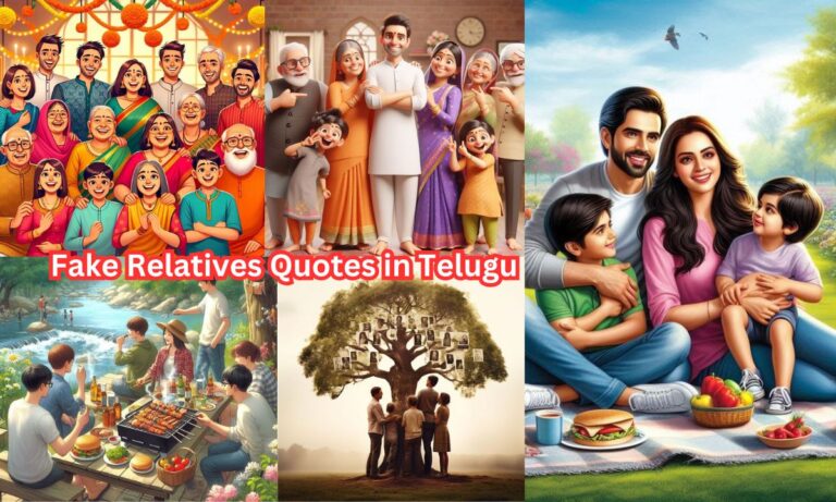 Fake Relatives Quotes in Telugu 2025